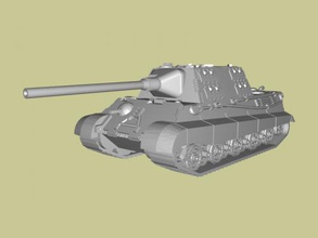 detailed jagdtiger free 3d model - download stl file Toys Machinery german tank destroyer 3d print model - Mito3D