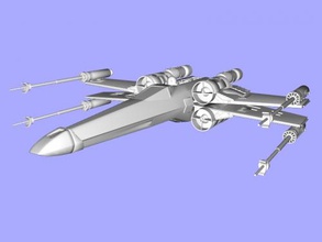 detailed x-wing free 3d model - download obj file Toys Films quality spaceship textures 3d print model - Mito3D