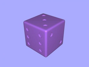 dice free 3d model - download stl file Games constant attribute any party 3d print model - Mito3D