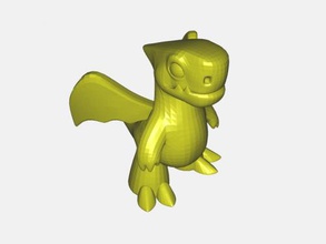 dinossauro asas livres do modelo 3d - download de arquivo stl Brinquedos Animais engraçado voando 3d print model - Mito3D