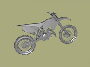 dirt bike toys machinery 3d print model - Mito3D