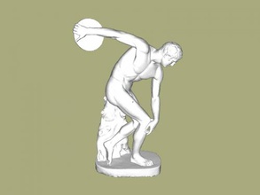 diskbol obj sanat heykel 3d print model - Mito3D