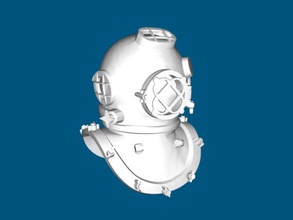 diver helmet fashion accessories 3d print model - Mito3D