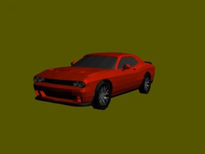 dodge challenger 2015 free 3d model - download obj file Toys Machinery low-poly cult car 3d print model - Mito3D