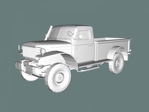 dodge wm300 free 3d model - download stl file Toys Machinery light truck 1968 3d print model - Mito3D