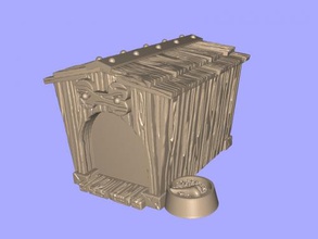 caseta de perro gratis modelo 3d - descargar archivo stl Casa Accesorios detallado la casa 3d print model - Mito3D