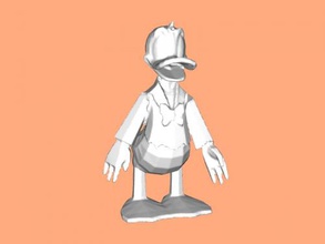 donald free 3d model - download stl file Toys Cartoons quacks character ducktales 3d print model - Mito3D