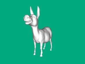 burro shrek juguetes caricaturas 3d print model - Mito3D