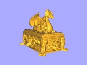 dragon box free 3d model - download stl file Home Accessories amazing gold 3d print model - Mito3D