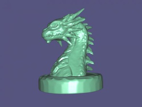 dragon bust free 3d model - download stl file Art Sculpture ancient wise creature 3d print model - Mito3D