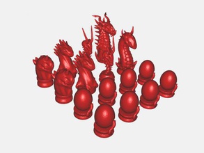 ejderha satranç oyunlar 3d print model - Mito3D