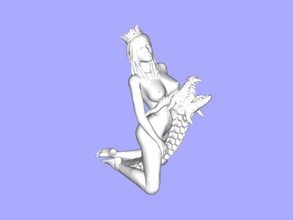 dragon queen toys people 3d print model - Mito3D
