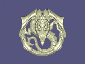 dragon talisman mode ornements 3d print model - Mito3D