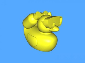 canard plongeur jouets animaux 3d print model - Mito3D
