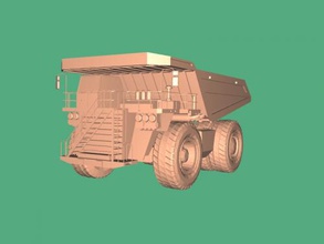 despejar caminhão obj brinquedos maquinaria 3d print model - Mito3D