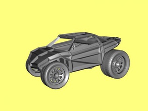 dune buggy gratuita modello 3d - scaricare il file obj I giocattoli Macchine leggero 3d print model - Mito3D