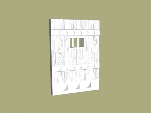mazmorra de la puerta libre modelo 3d - descargar archivo stl Los juguetes Juegos barrotes cárcel 3D print model - Mito3D