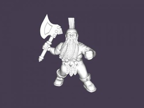 dwarf berserker toys cartoons 3d print model - Mito3D