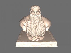 dwarf bust free 3d model - download stl file Toys Cartoons powerful gnome beard 3d print model - Mito3D