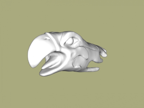 a águia de cabeça livre modelo 3d - download arquivo stl A arte Escultura estilizado estatueta 3D print model - Mito3D