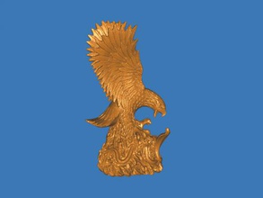 eagle sculpture toys animals 3d print model - Mito3D