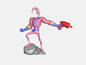 earthworm jim obj toys games 3d print model - Mito3D