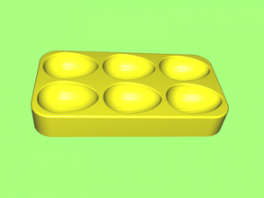 egg tray free 3d model - download stl file Home Kitchen easy 3d print model - Mito3D