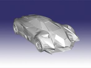 egoista free 3d model - download stl file Toys Machinery concept car lamborghini 3d print model - Mito3D