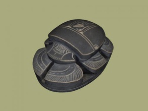 egípcio escaravelho besouro obj arte escultura 3d print model - Mito3D