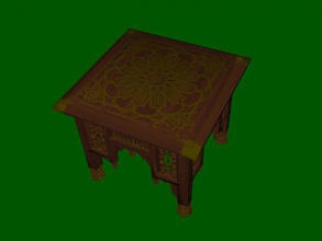 ägyptischen Tisch Kostenlose 3d-Modell - download obj-Datei Home Innenraum Tabelle nationalen Muster 3d print model - Mito3D