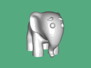 Elefanten Augenbrauen Kostenlose 3d-Modell - download-stl-Datei Spielzeug Tiere Lustiger Elefant stl-Datei 3d print model - Mito3D