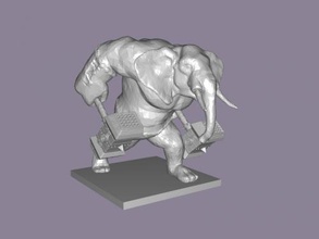 elephant hammers toys cartoons 3d print model - Mito3D
