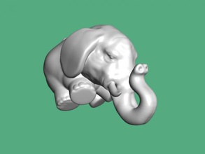 elephant keychain free 3d model - download stl file Fashion Accessories beautiful 3d print model - Mito3D