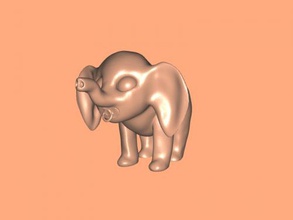 elephant pacifier free 3d model - download stl file Toys Animals touching figure small 3d print model - Mito3D