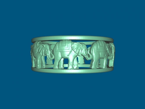elefante anel moda enfeites 3D print model - Mito3D