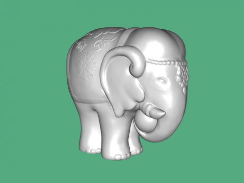 elephant statuette toys animals 3D print model - Mito3D