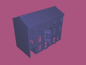 elite mansión libre modelo 3d - descargar archivo stl Art De la arquitectura gran balcón de casa 3d print model - Mito3D