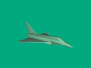eurofighter taifun spielzeuge maschinen 3d print model - Mito3D
