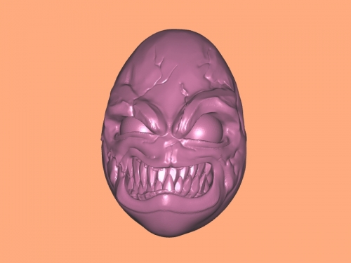 evil egg free 3d model - download stl file Home Accessories scarecrow your table 3D print model - Mito3D