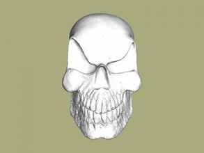 mal bufón cráneo obj arte escultura 3d print model - Mito3D