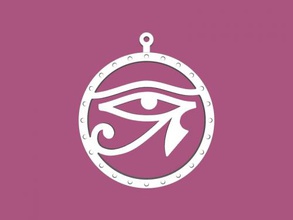 eye of horus keychain fashion accessories 3d print model - Mito3D