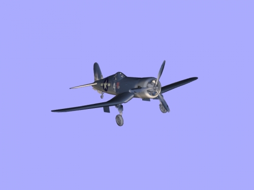 f4u corsaro obj giocattoli giochi 3D print model - Mito3D