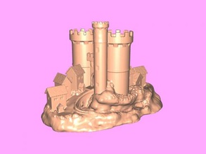 fairytale cae art architecture 3d print model - Mito3D