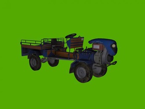 farm tractor obj toys machinery 3d print model - Mito3D