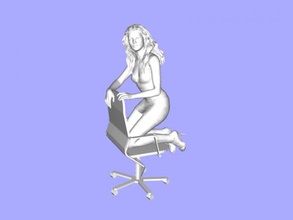 fashion on a chair toys people 3d print model - Mito3D