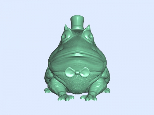 fashionable frog free 3d model - download stl file Toys Animals dapper hat 3D print model - Mito3D
