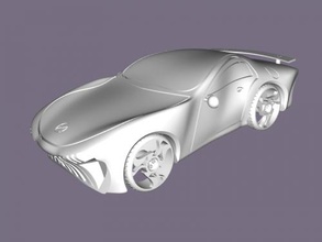 schnelles Auto Kostenlose 3d-Modell - download-stl-Datei Spielzeug Maschinen cartoon-Rennwagen stl-Datei 3d print model - Mito3D