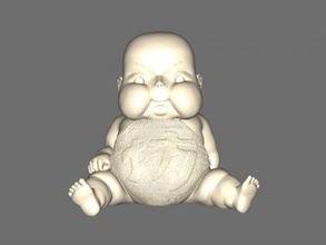 fat baby toys people 3d print model - Mito3D