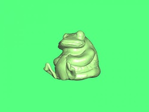 fat frog Kostenlose 3d-Modell - download obj-Datei Spielzeug Tiere lustig Fett Abbildung 3d print model - Mito3D