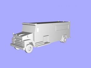le fbi truck gratuit modèle 3d - téléchargement de fichier stl Les jouets De la machinerie camion renseignement américains 3d print model - Mito3D